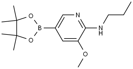 3-Methoxy-N-propyl-5-(4,4,5,5-tetramethyl-1,3,2-dioxaborolan-2-yl)-2-pyridina... Structure