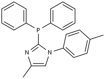 1H-Imidazole, 2-(diphenylphosphino)-4-methyl-1-(4-methylphenyl)- Structure