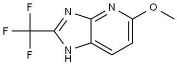 5-methoxy-2-(trifluoromethyl)-3H-imidazo[4,5-b]pyridine Structure