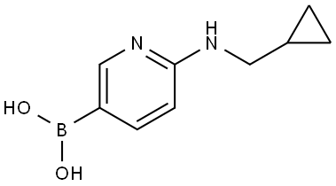 B-[6-[(Cyclopropylmethyl)amino]-3-pyridinyl]boronic acid Structure