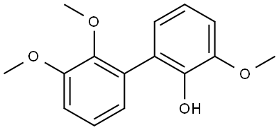 2',3,3'-Trimethoxy[1,1'-biphenyl]-2-ol Structure