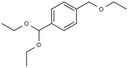 Benzene, 1-(diethoxymethyl)-4-(ethoxymethyl)- Structure