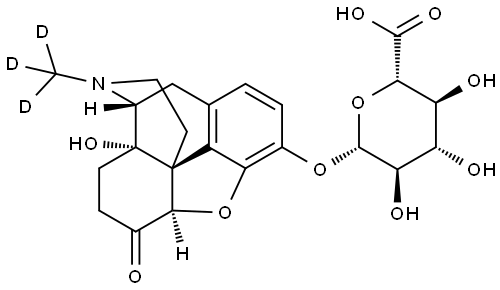 Oxymorphone-d3 3-b-D-Glucuronide Structure