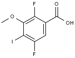 2,5-difluoro-4-iodo-3-methoxybenzoic acid Structure