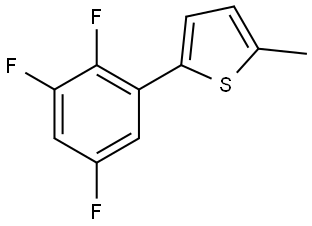 2-Methyl-5-(2,3,5-trifluorophenyl)thiophene Structure