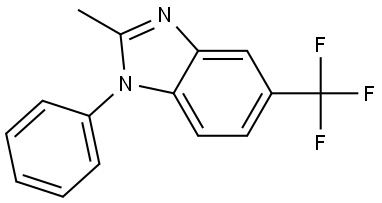 2-methyl-1-phenyl-5-(trifluoromethyl)-1H-benzo[d]imidazole Structure