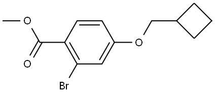 methyl 2-bromo-4-(cyclobutylmethoxy)benzoate Structure