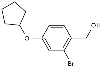 2-Bromo-4-(cyclopentyloxy)benzenemethanol Structure