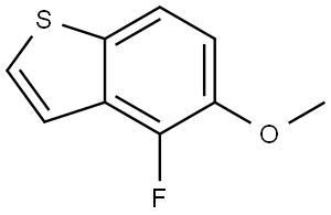 4-fluoro-5-methoxybenzo[b]thiophene 구조식 이미지