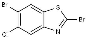 2,6-dibromo-5-chlorobenzo[d]thiazole Structure