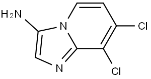 Imidazo[1,2-a]pyridin-3-amine, 7,8-dichloro- Structure