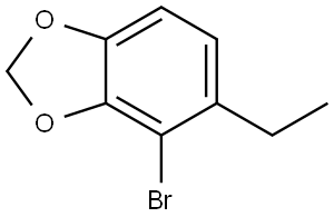 1,3-Benzodioxole, 4-bromo-5-ethyl- Structure