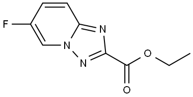 Ethyl 6-fluoro[1,2,4]triazolo[1,5-a]pyridine-2-carboxylate Structure