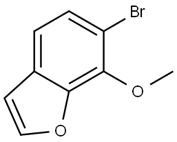 Benzofuran, 6-bromo-7-methoxy- Structure