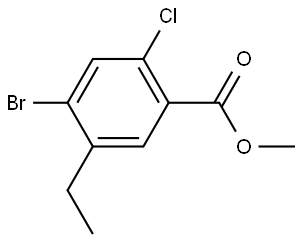 Methyl 4-bromo-2-chloro-5-ethylbenzoate Structure