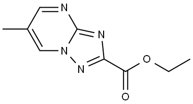 ethyl 6-methyl-[1,2,4]triazolo[1,5-a]pyrimidine-2-carboxylate Structure