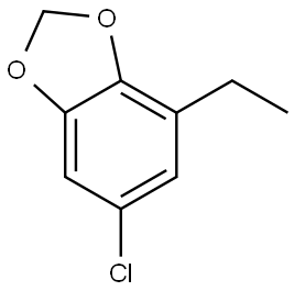 6-Chloro-4-ethyl-1,3-benzodioxole Structure