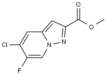 Pyrazolo[1,5-a]pyridine-2-carboxylic acid, 5-chloro-6-fluoro-, methyl ester Structure