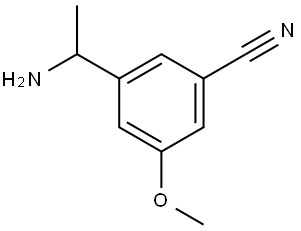 3-(1-AMINOETHYL)-5-METHOXYBENZONITRILE Structure