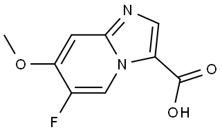 6-Fluoro-7-methoxyimidazo[1,2-a]pyridine-3-carboxylic acid Structure