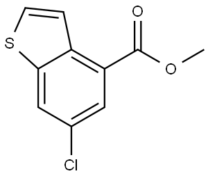Benzo[b]thiophene-4-carboxylic acid, 6-chloro-, methyl ester Structure