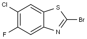 2-bromo-6-chloro-5-fluorobenzo[d]thiazole Structure