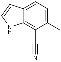 6-methyl-1H-indole-7-carbonitrile Structure