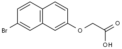 2-[(7-Bromo-2-naphthalenyl)oxy]acetic acid Structure