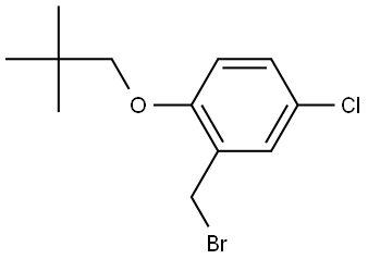 2-(Bromomethyl)-4-chloro-1-(2,2-dimethylpropoxy)benzene Structure