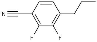 2,3-Difluoro-4-propylbenzonitrile Structure