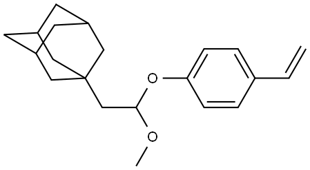 Tricyclo[3.3.1.13,7]decane, 1-[2-(4-ethenylphenoxy)-2-methoxyethyl]- Structure