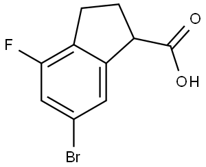 6-Bromo-4-fluoro-2,3-dihydro-1H-indene-1-carboxylic acid Structure