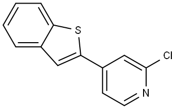 4-(benzo[b]thiophen-2-yl)-2-chloropyridine Structure