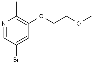 5-bromo-3-(2-methoxyethoxy)-2-methylpyridine 구조식 이미지