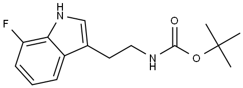 tert-butyl (2-(7-fluoro-1H-indol-3-yl)ethyl)carbamate Structure