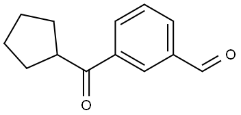 3-(Cyclopentylcarbonyl)benzaldehyde Structure