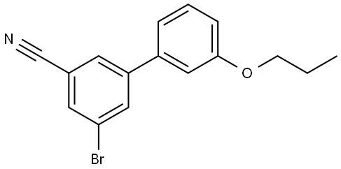 5-Bromo-3'-propoxy[1,1'-biphenyl]-3-carbonitrile Structure