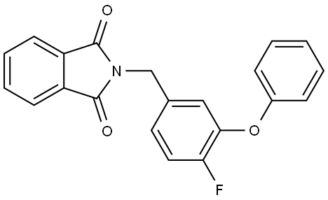 2-[(4-Fluoro-3-phenoxyphenyl)methyl]-1H-isoindole-1,3(2H)-dione Structure