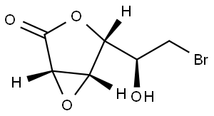 D-Mannonic acid, 2,3-anhydro-6-bromo-6-deoxy-, γ-lactone Structure