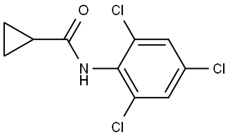 N-(2,4,6-Trichlorophenyl)cyclopropanecarboxamide Structure