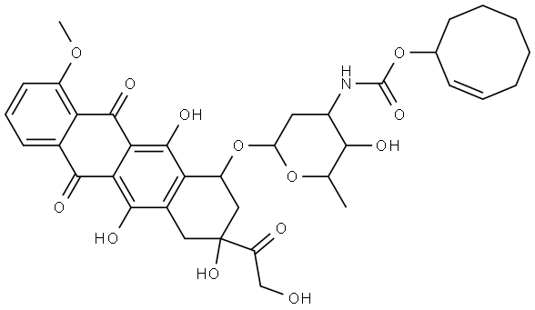 (E)-cyclooctene doxorubicin conjugate / axial Structure