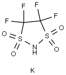 1,3,2-Dithiazolidine, 4,4,5,5-tetrafluoro-, 1,1,3,3-tetraoxide, potassium salt (1:1) Structure