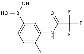 (4-Methyl-3-(2,2,2-trifluoroacetamido)phenyl)boronic acid Structure