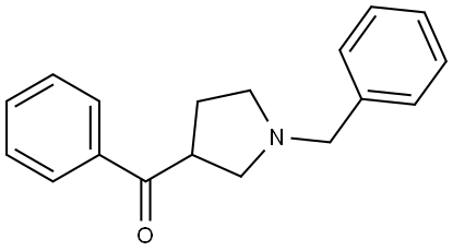 3-benzoyl-1-benzylpyrrolidine Structure