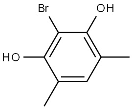 2-Bromo-4,6-dimethyl-1,3-benzenediol Structure