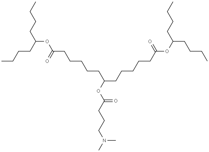 di(nonan-5-yl) 7-((4-(dimethylamino)butanoyl)oxy)tridecanedioate Structure