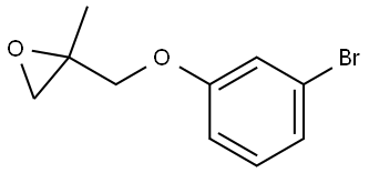 2-[(3-Bromophenoxy)methyl]-2-methyloxirane Structure