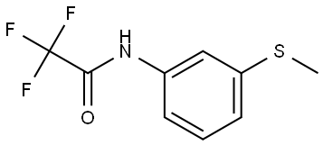 Acetamide, 2,2,2-trifluoro-N-[3-(methylthio)phenyl]- Structure