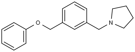 1-[[3-(Phenoxymethyl)phenyl]methyl]pyrrolidine Structure