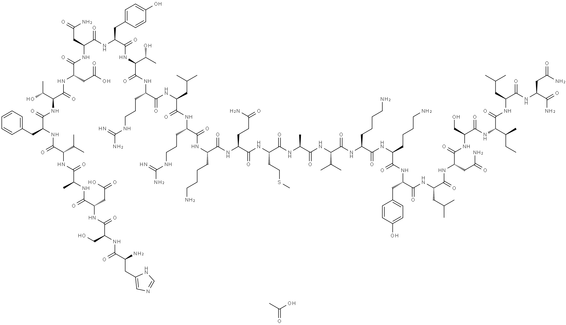 Aviptadil acetate Structure